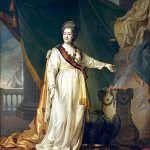 Д. Левицкий по заказу канцлера Безбородко изобразил, как Екатерина II сжигает на алтаре маковые цветы (символ Морфея), жертвуя покоем и сном ради блага страны (1783)